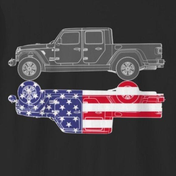 Gladiator Jeep Off-Road Adventure Truck Enthusiast Automotive Graphic T-Shirt 05 - Picture 2 of 5